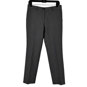 ETRO size 40 US 4 Woman's Printed Trouser Pants Straight leg mid rise